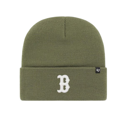 Olive - Front - Boston Red Sox Haymaker MLB 47 Knitted Cuff Beanie