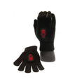 Black-Red - Front - Nottingham Forest FC Knitted Crest Winter Gloves