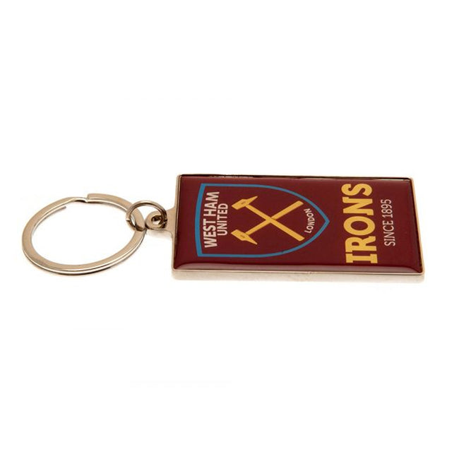 Maroon-Blue-Yellow - Back - West Ham United FC Irons 1895 Keyring
