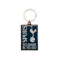 Navy Blue-White - Front - Tottenham Hotspur FC To Dare Is To Do Keyring