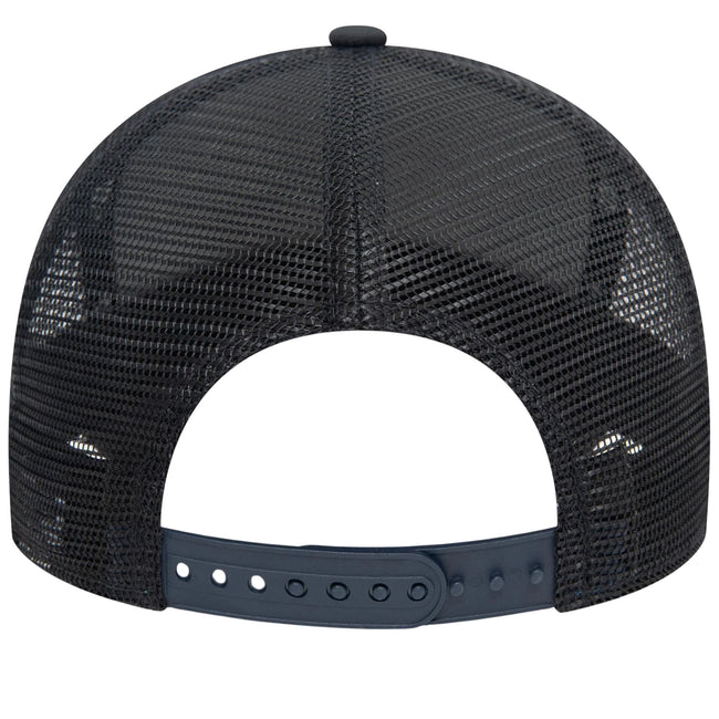 Navy - Back - Manchester United FC New Era Rubber Badge Trucker Cap