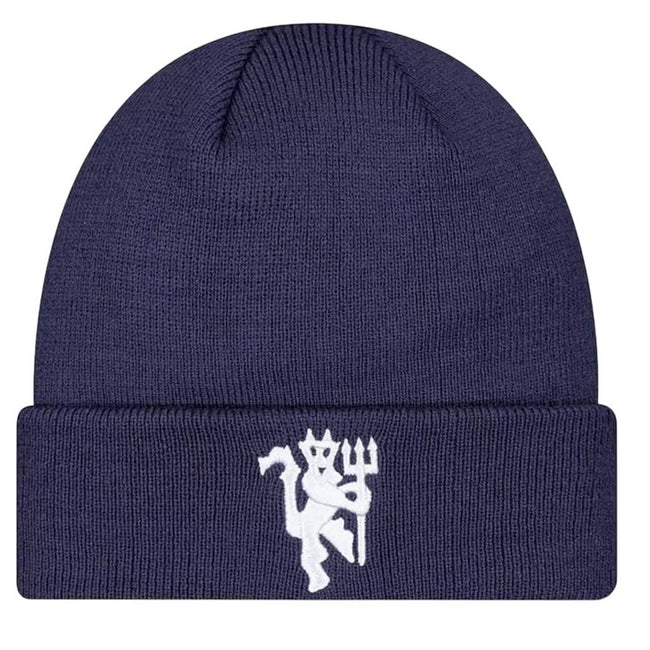 Sage - Front - Manchester United FC Seasonal New Era Knitted Cuffed Beanie