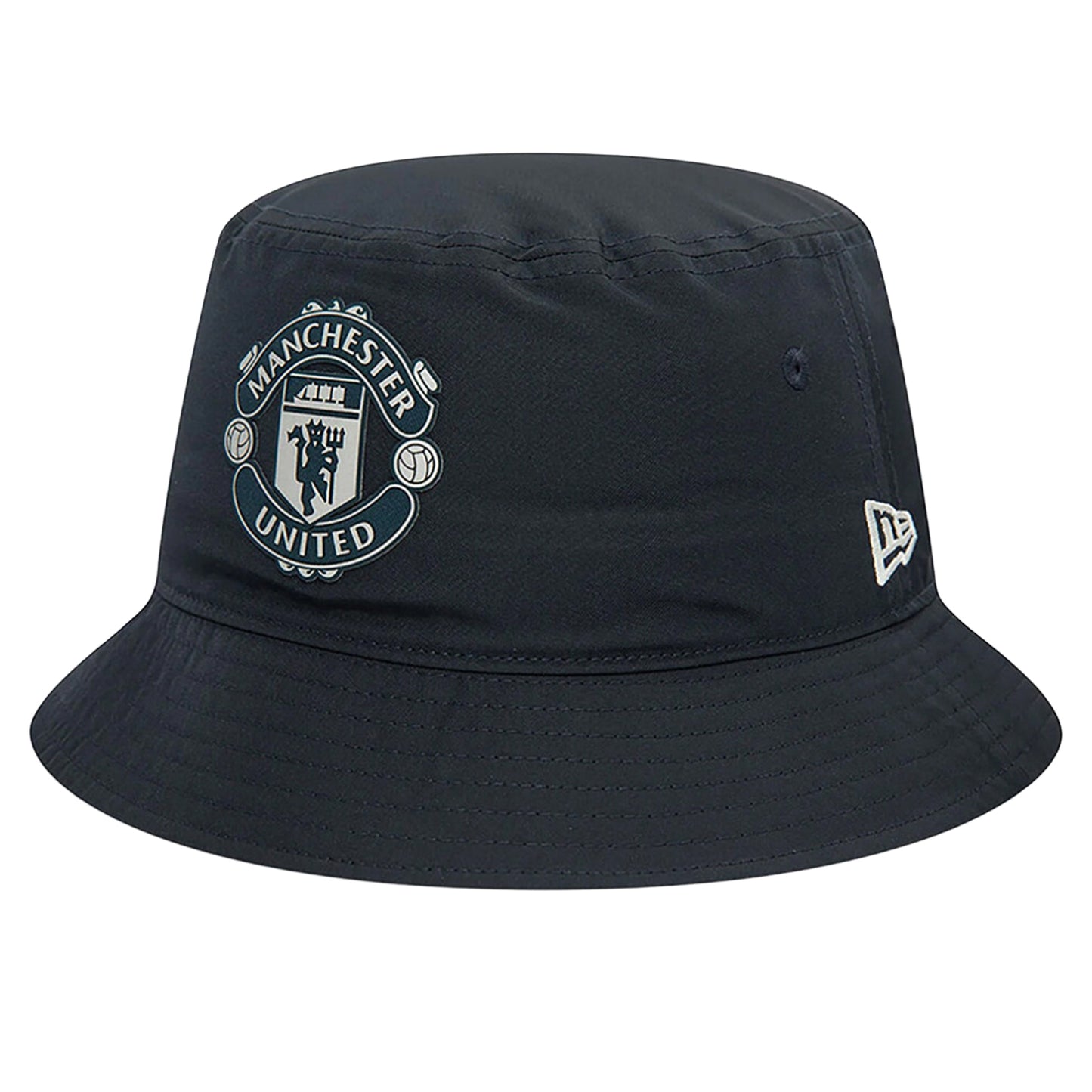 Navy - Lifestyle - Manchester United FC Mens New Era Woven Rubber Badge Bucket Hat