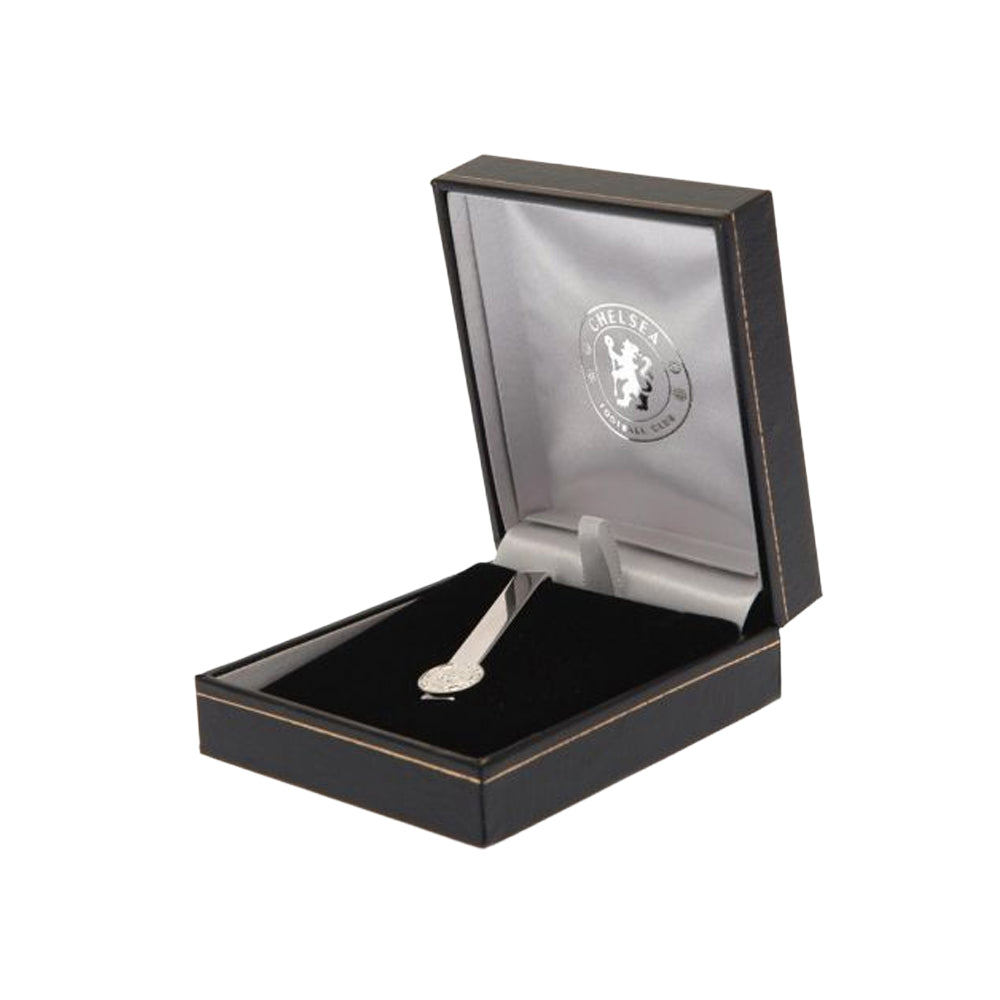 Silver - Side - Chelsea FC Crest Tie Clip