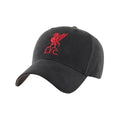 Black-Red - Front - Liverpool FC Childrens-Kids Mas MVP Baseball Cap
