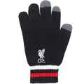 Black-White-Red - Front - Liverpool FC Childrens-Kids Branded Knitted 47 Gloves