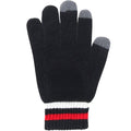 Black-White-Red - Back - Liverpool FC Childrens-Kids Branded Knitted 47 Gloves