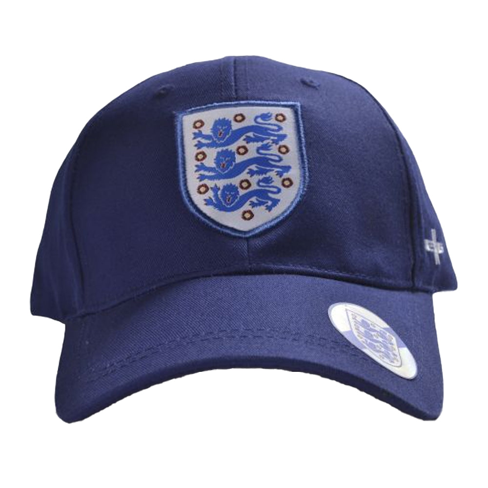 Navy - Side - England FA Crest Baseball Cap