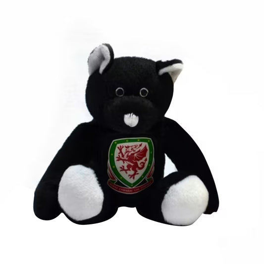 Black-White - Front - Wales Official Football Mini Bear