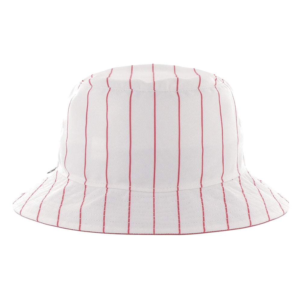 Grey-Red - Back - 47 Unisex Adult Liverpool FC Stripes Bucket Hat