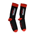 Red-Black-White - Front - Liverpool FC Unisex Adult You Reds Socks