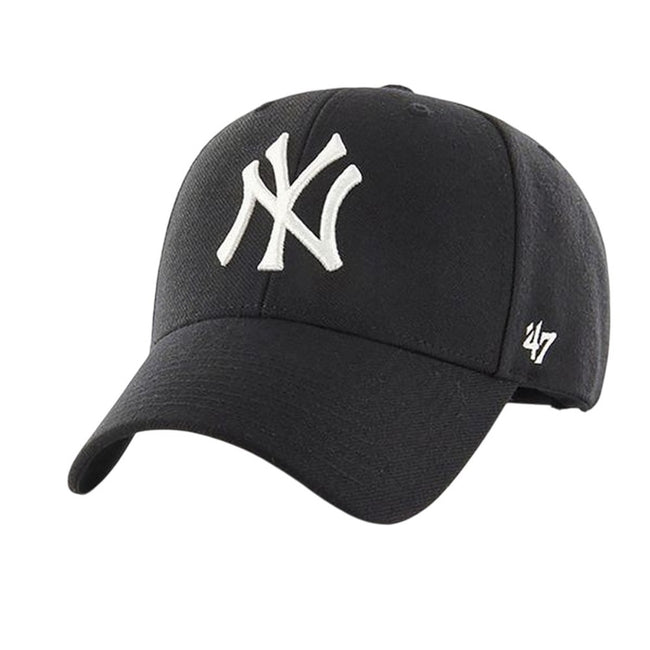 Black - Front - 47 MLB MVP New York Yankees Snapback Baseball Cap