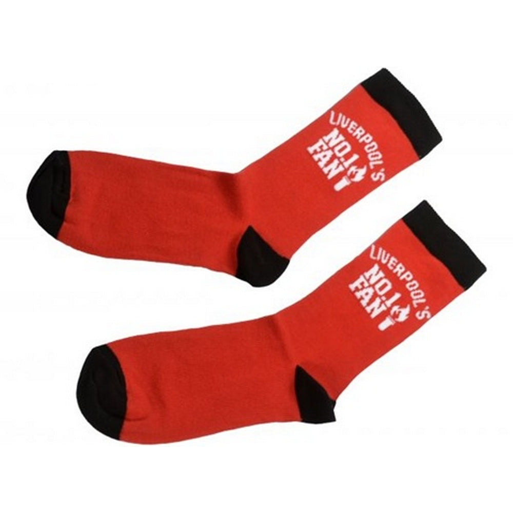 Red-Black-White - Back - Liverpool FC Unisex Adult Liverpool´s No.1 Fan Socks