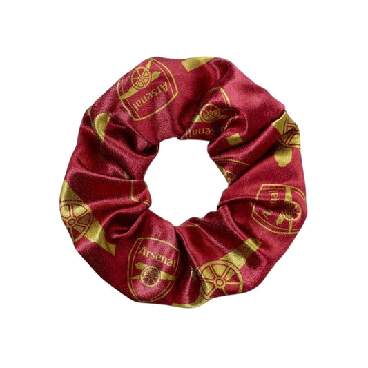 Red-White - Front - Arsenal FC Crest Scrunchie