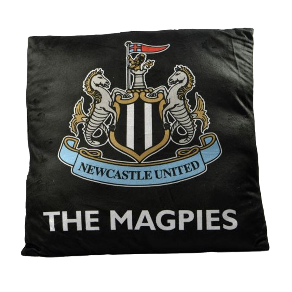 Black-White - Back - Newcastle United FC St James Park Stadium Filled Cushion