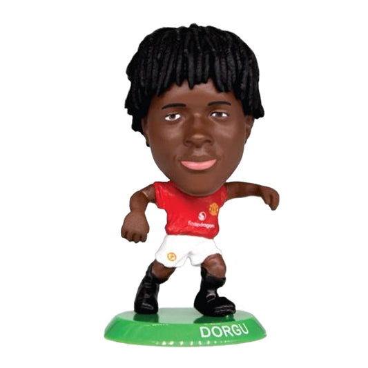 Red-White - Front - Manchester United FC Patrick Dorgu SoccerStarz Football Figurine