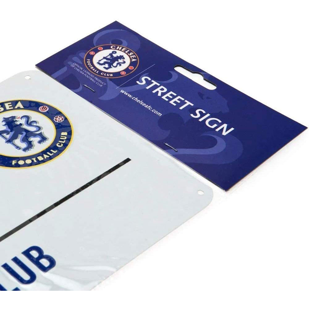 White-Black-Blue - Lifestyle - Chelsea FC Official Football Metal Street Sign