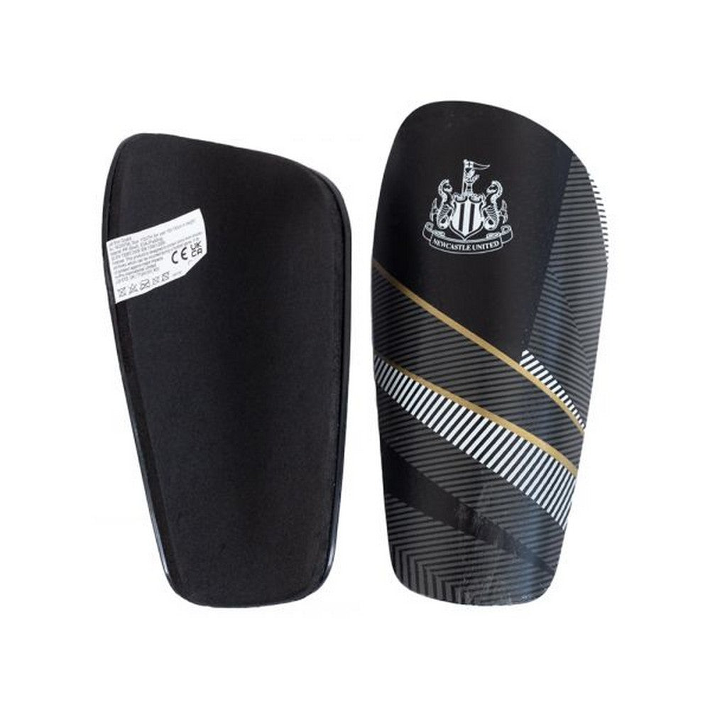 Black - Back - Newcastle United FC Childrens-Kids Fuse Shin Guards