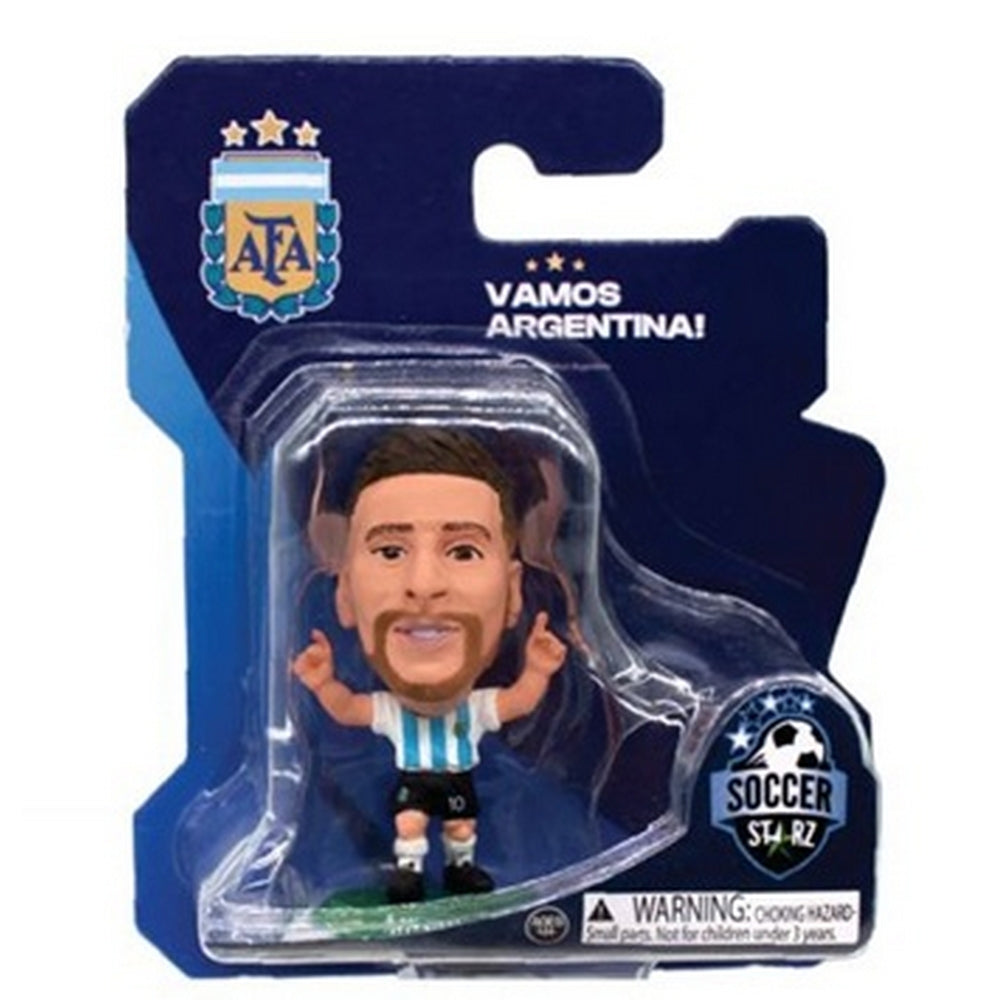 Sky Blue-White - Side - Argentina Lionel Messi SoccerStarz Football Figurine