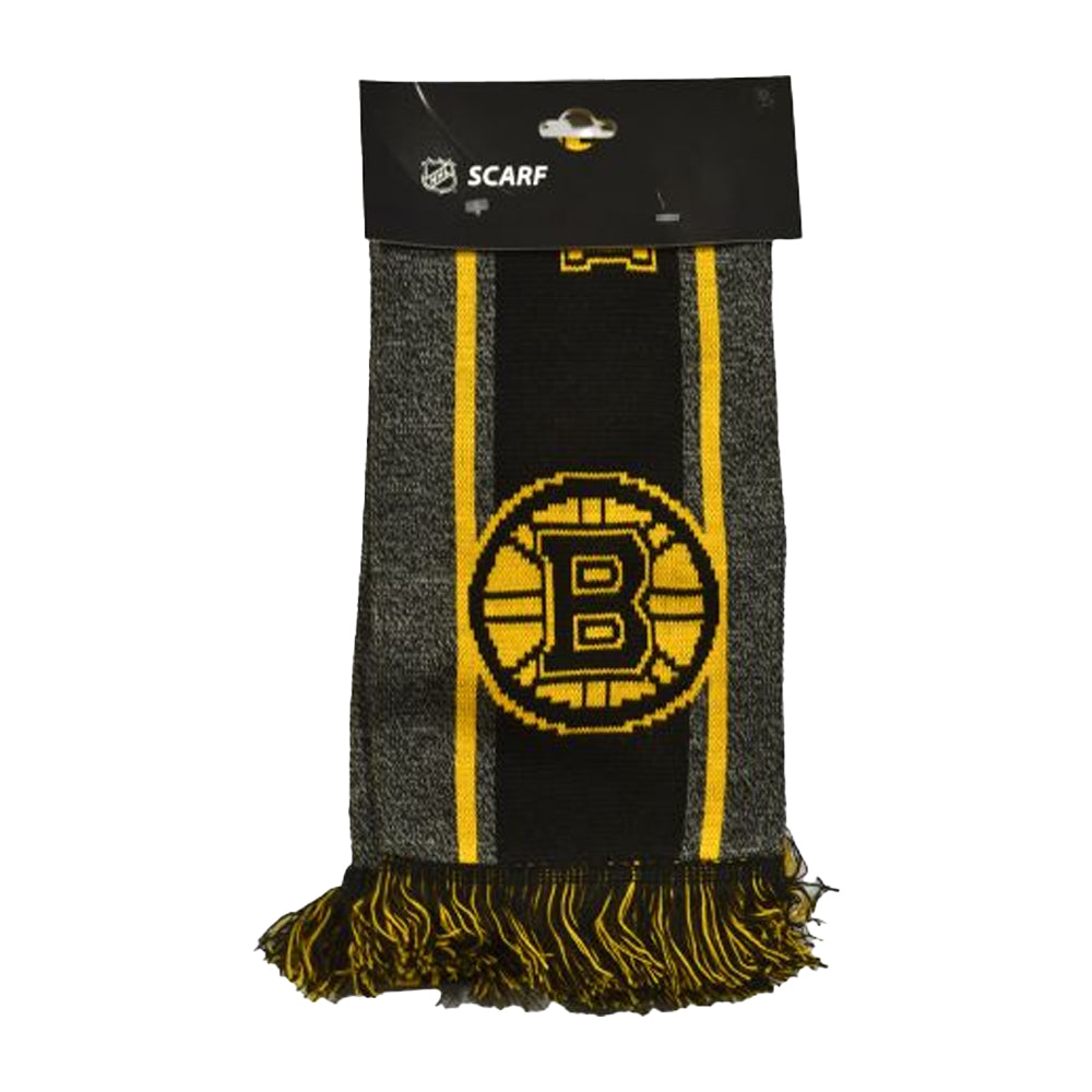 Grey-Black-Yellow - Side - Boston Bruins Big Logo Scarf