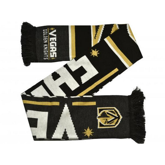 Black-Gold-White - Front - Vegas Golden Knights NFL Scarf