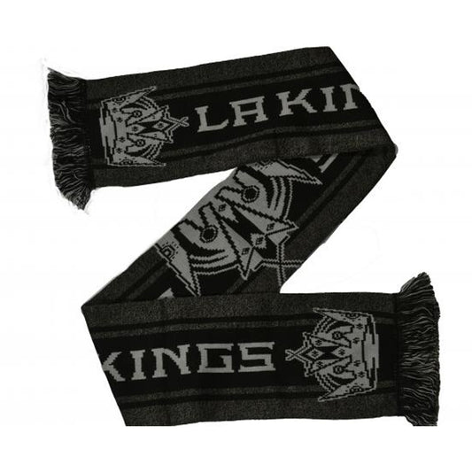 Grey-Black - Front - LA Kings Big Logo Scarf