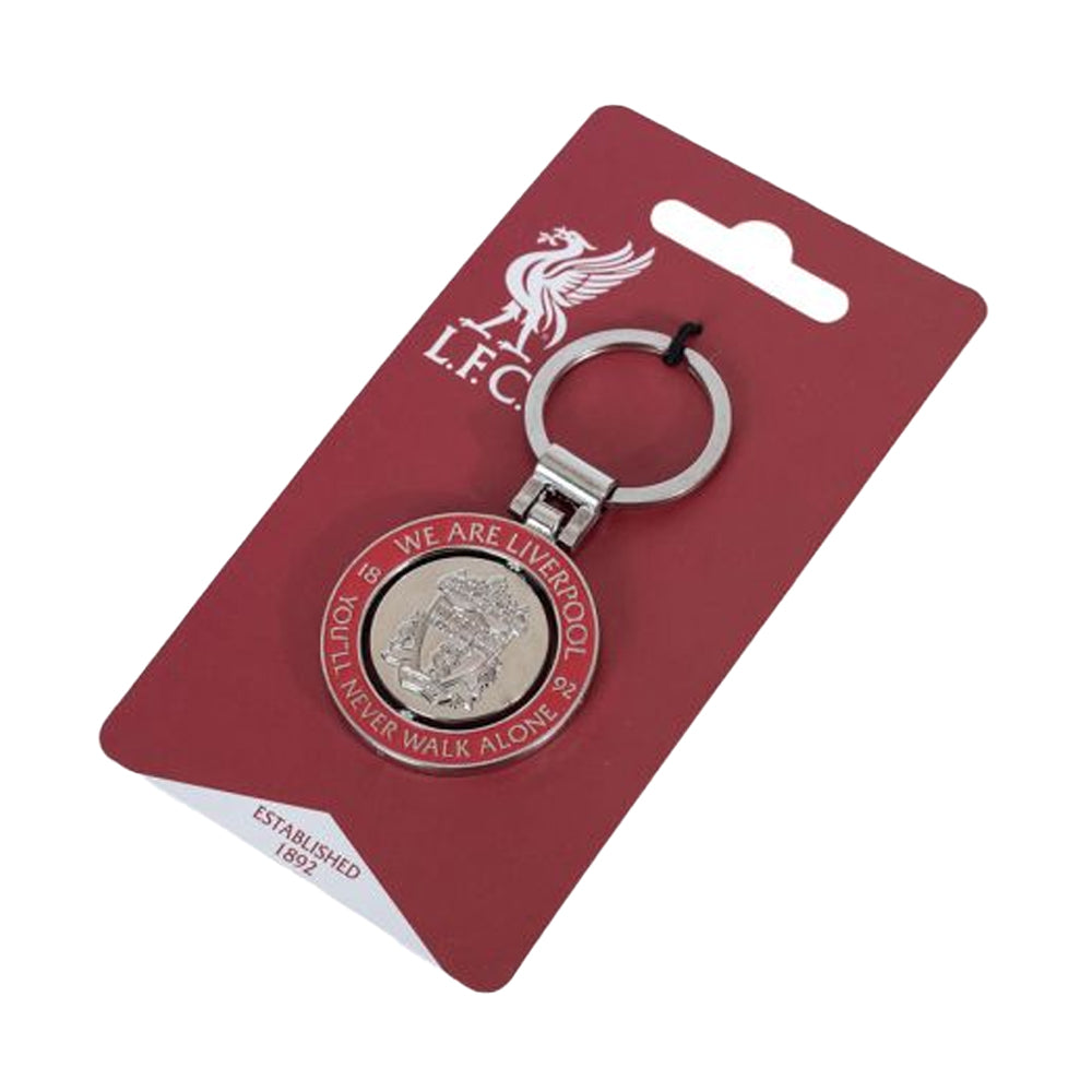 Red - Side - Liverpool FC We are Liverpool Spinner Keyring