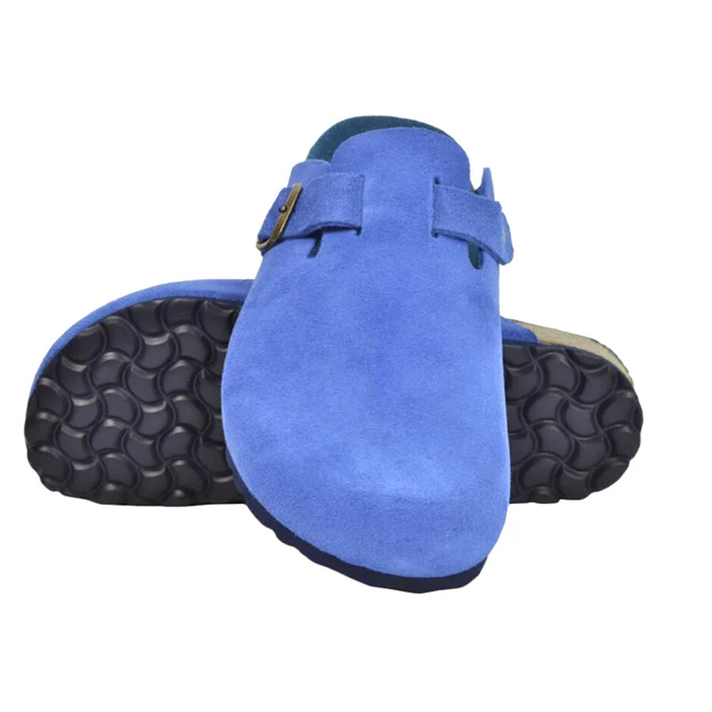 Royal Blue - Lifestyle - Sanosan Womens-Ladies Munich Suede Mules