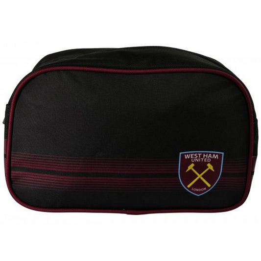 Black-Claret Red - Front - West Ham United FC Matchday Wash Bag
