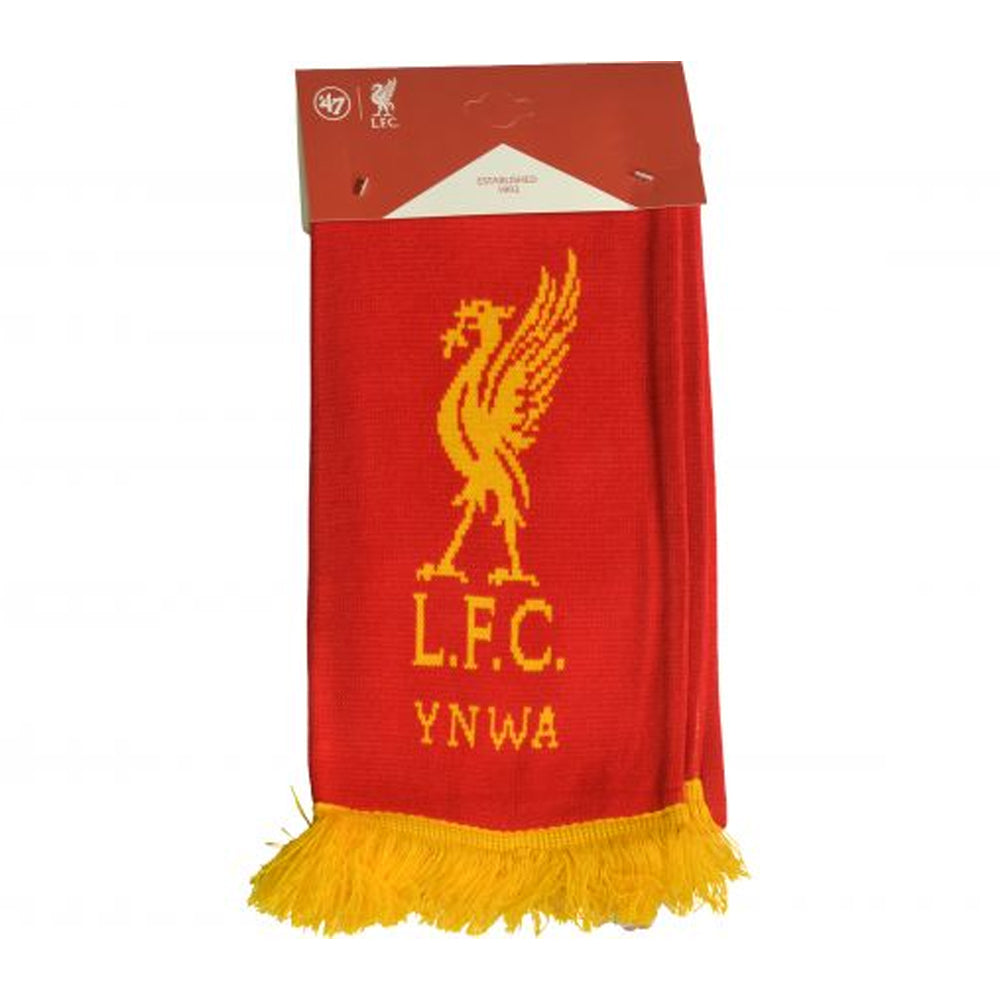 Red-Gold-White Solid - Side - Liverpool FC This Is Anfield Knitted Scarf