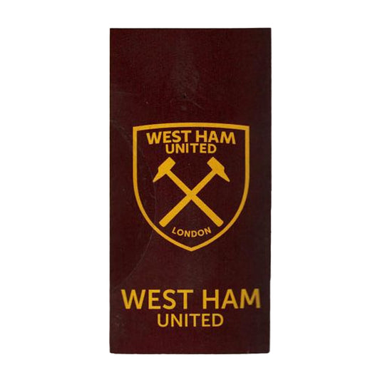 Claret Red-Sky Blue - Front - West Ham United FC Jacquard Towel