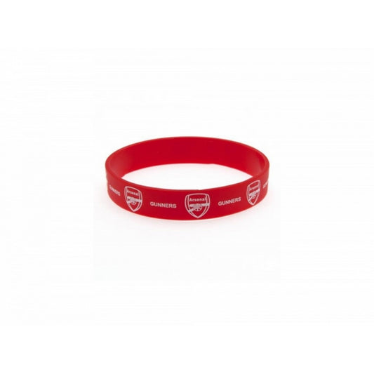 Red-White - Front - Arsenal FC Official Football Silicone Wristband