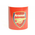 Red-White - Back - Arsenal FC Official Fade Design Crest Mug