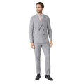 Grey - Pack Shot - Burton Mens Textured Slim Suit Jacket