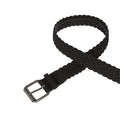 Black - Back - Burton Weave PU Waist Belt