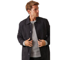Black - Side - Burton Mens Classic Trench Coat