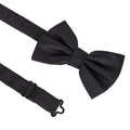Black - Back - Burton Mens Woven Bow Tie