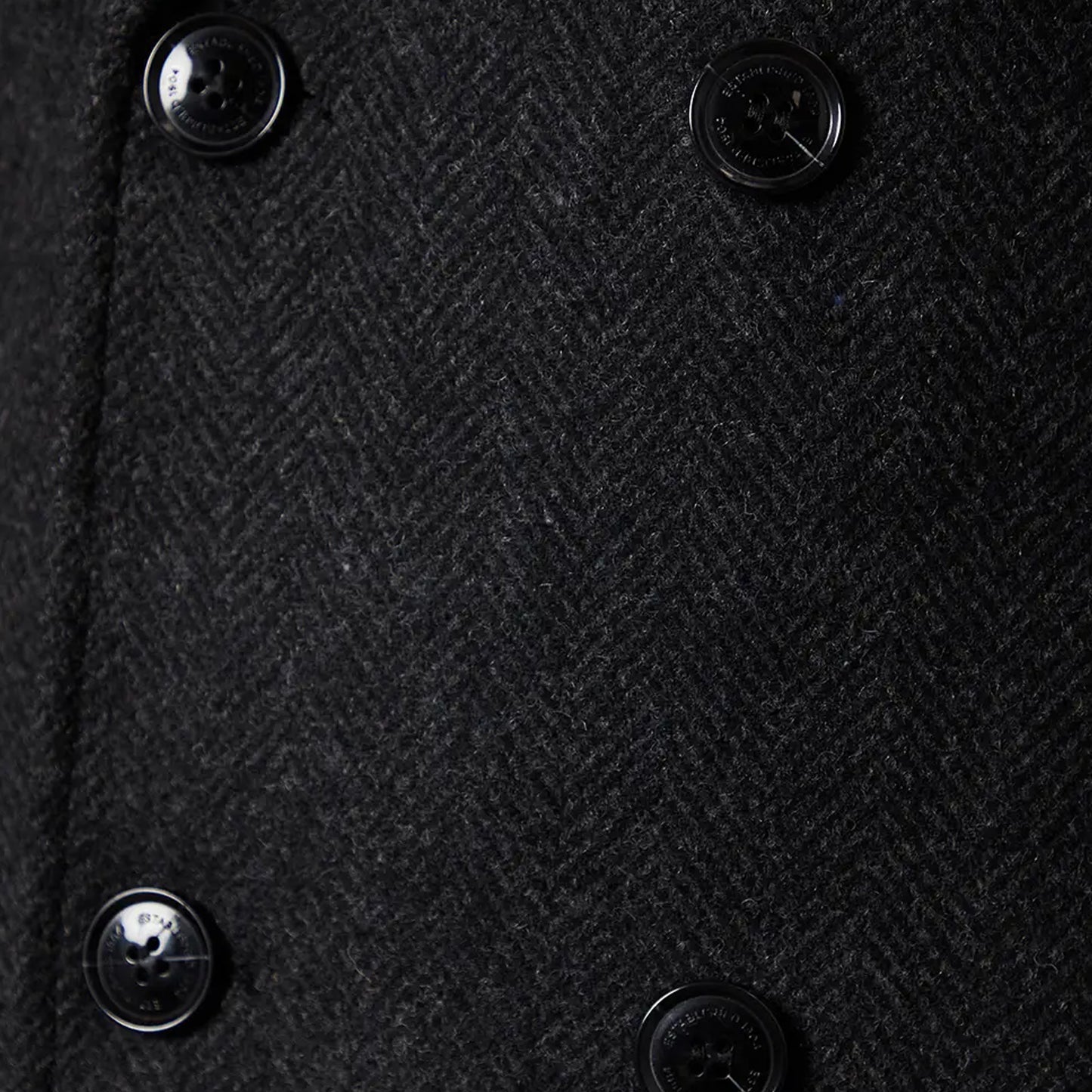 Charcoal - Lifestyle - Burton Mens Wool Double-Breasted Coat