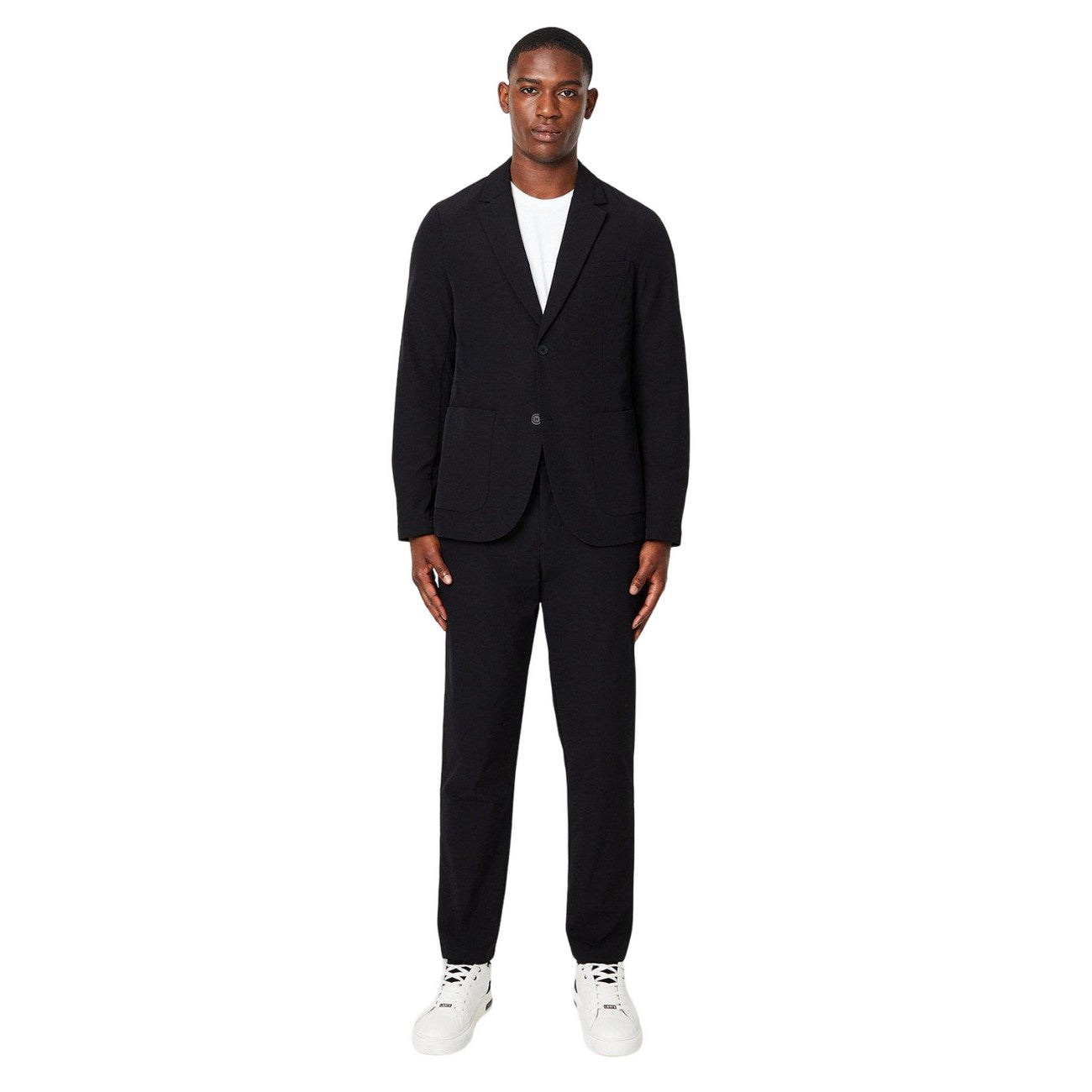 Black - Side - Burton Mens 1904 Commuter Slim Tailored Trousers