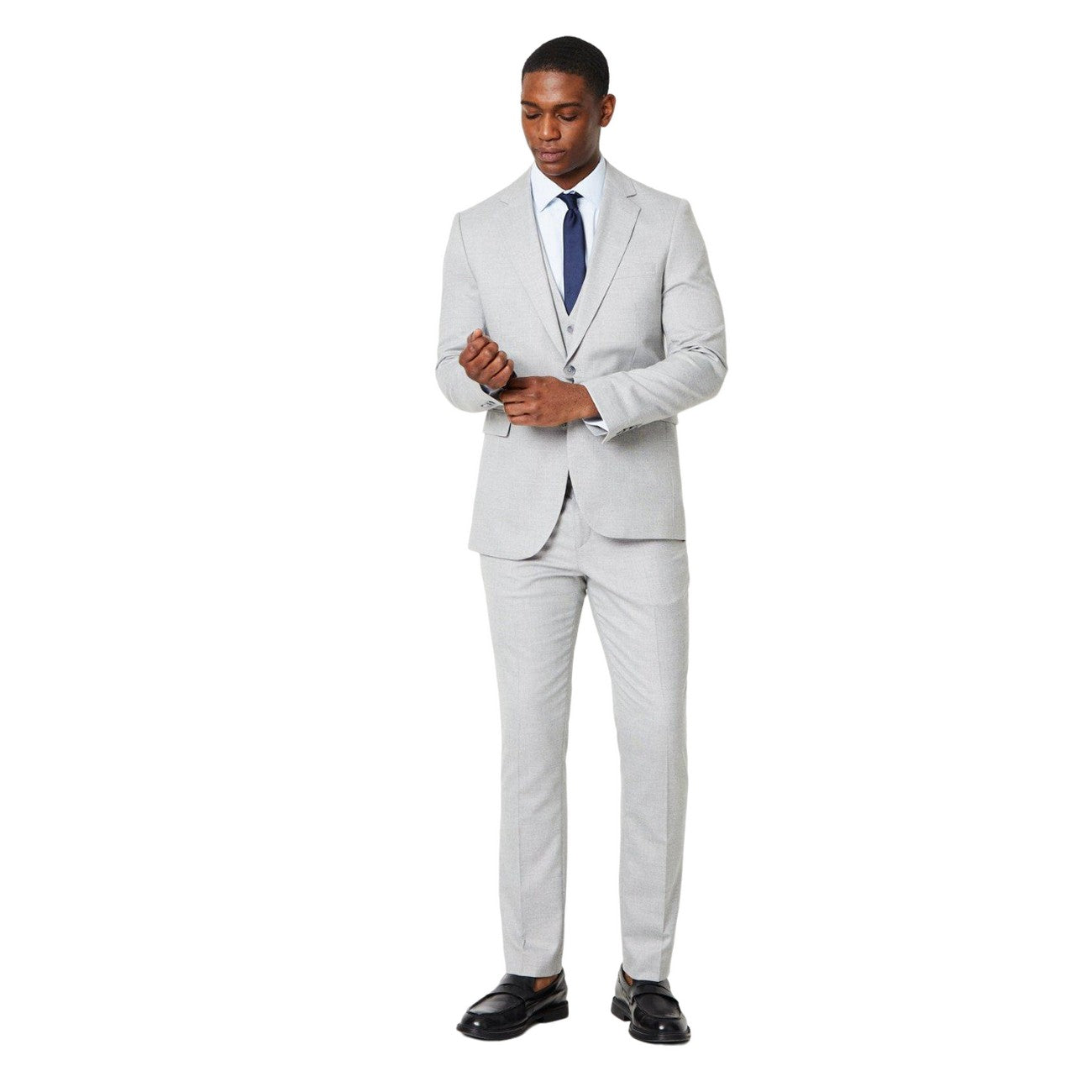 Neutral - Side - Burton Mens Tailored Wedding Suit Jacket