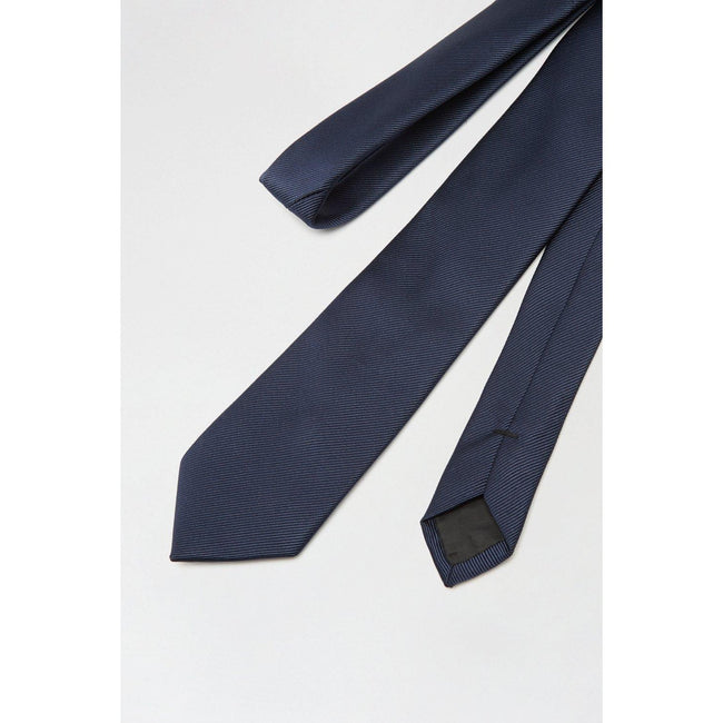 Navy - Back - Burton Mens Plain Tie