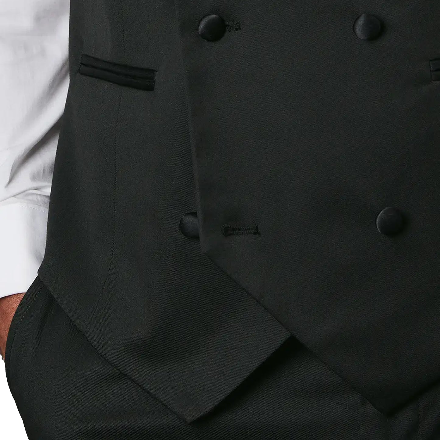 Black - Lifestyle - Burton Mens Tailored Tuxedo Waistcoat