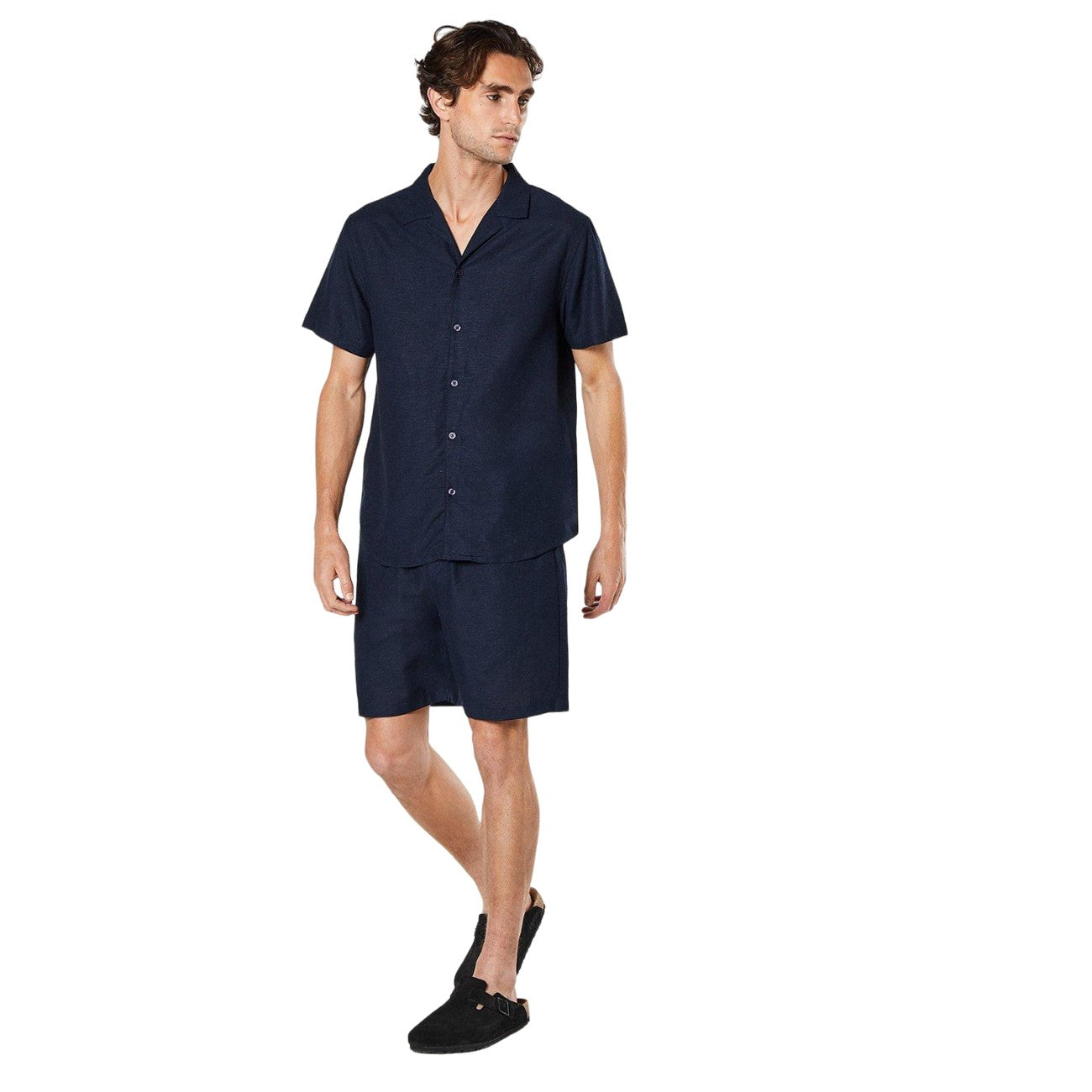 Navy - Lifestyle - Burton Mens Linen Blend Tennis Shorts