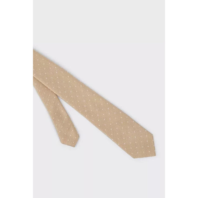 Champagne - Side - Burton Mens Spotted Tie