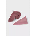 Rose Pink - Side - Burton Mens Slim Tie Set