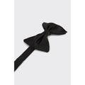 Black - Side - Burton Mens Silk Bow Tie