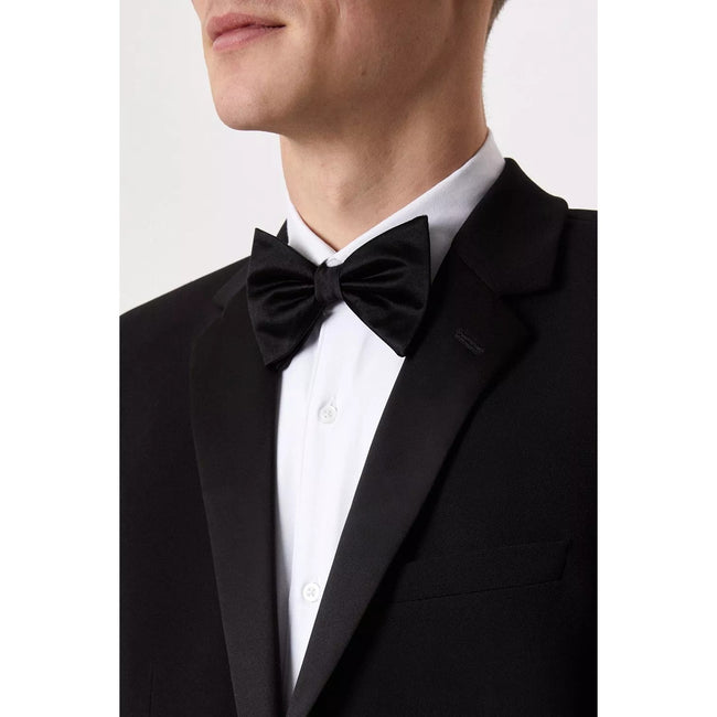 Black - Pack Shot - Burton Mens Silk Bow Tie