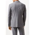 Grey - Back - Burton Mens Performance Single-Breasted Slim Suit Jacket