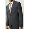 Grey - Lifestyle - Burton Mens Grid Checked Slim Suit Jacket