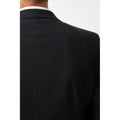 Charcoal - Close up - Burton Mens Essential Slim Suit Jacket